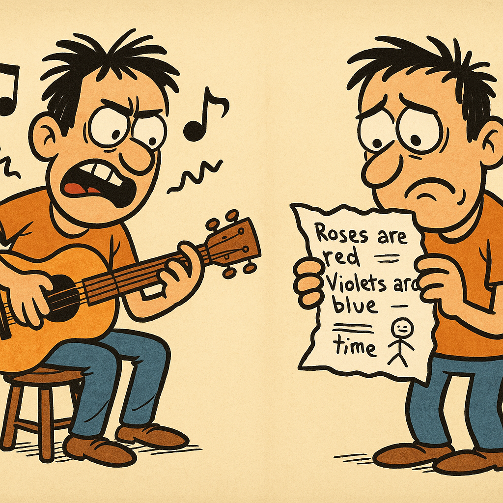 Humorous artistic failure